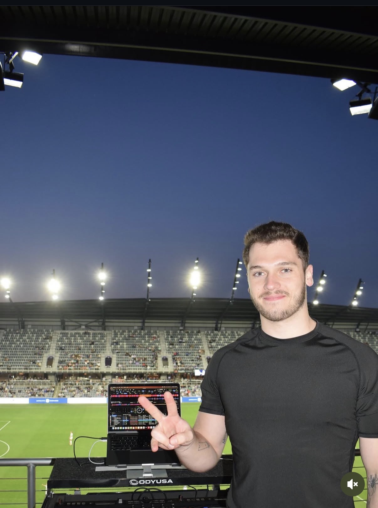 Perry at stadium event